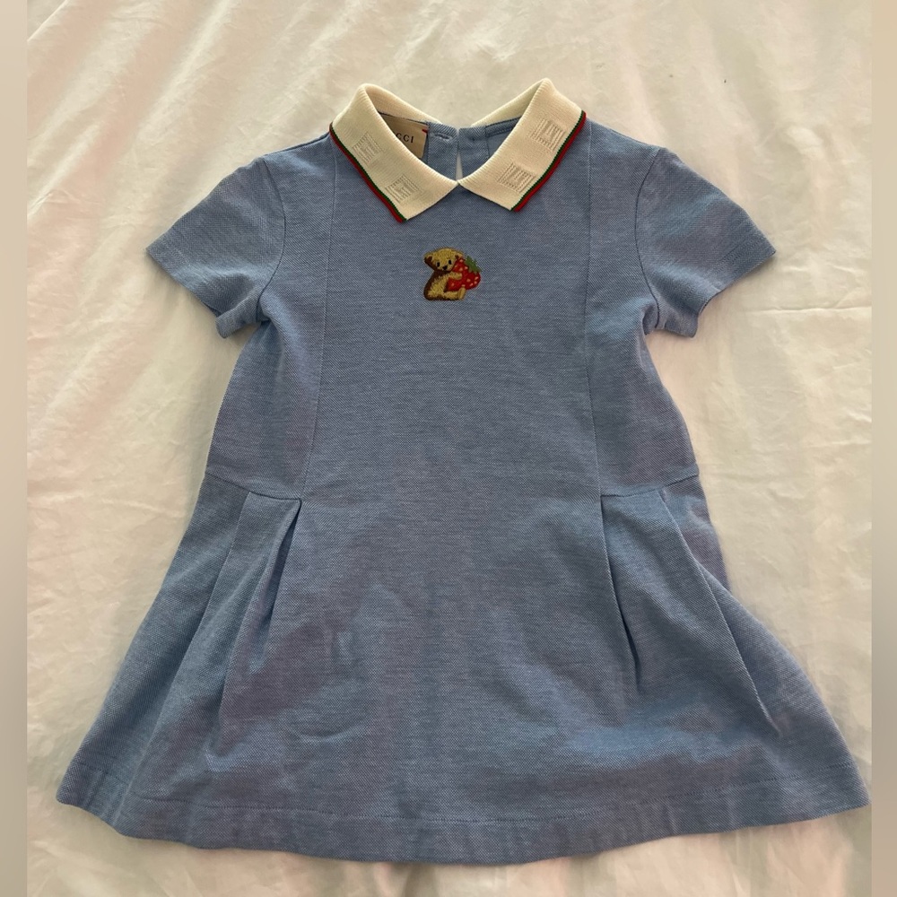 Gucci Collared Blue girls dress